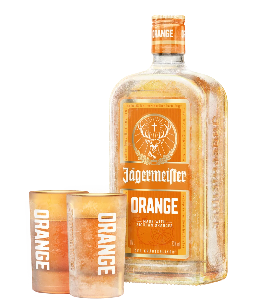 Jägermeister Orange z mocno zmrożonymi shotami