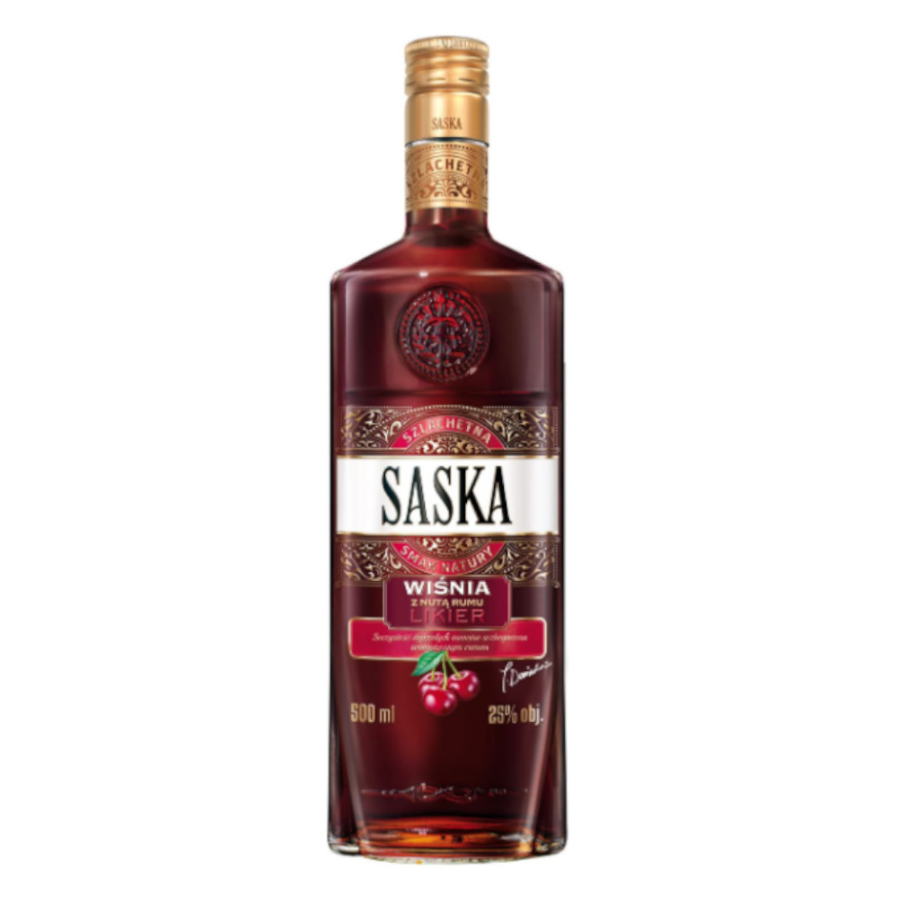 Saska Wiśnia z Nutą Rumu 25% 500 ml