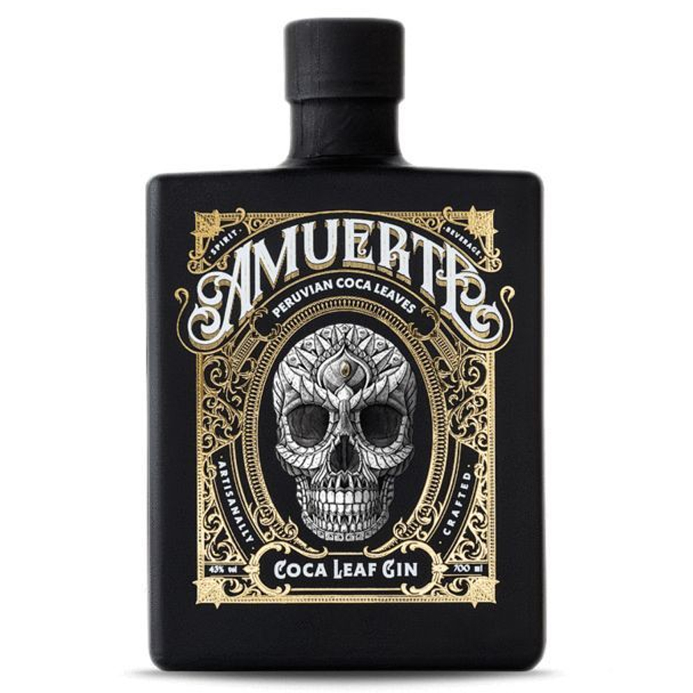Gin Amuerte Coca Leaf  Black Edition 43% 700 ml