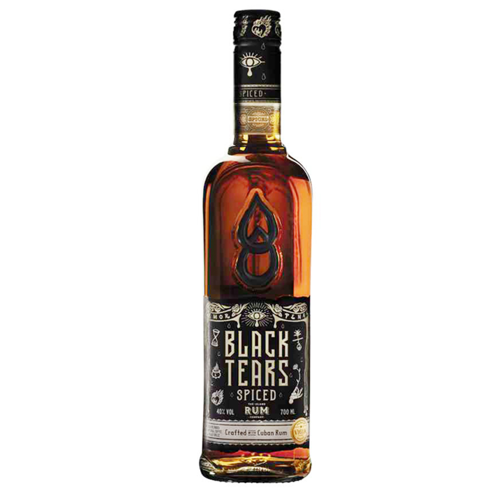Rum Black Tears Dry Spiced 40% 700 ml
