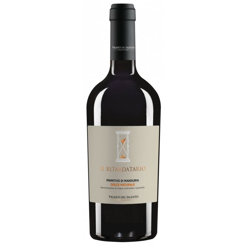 Wino Il Ritardatario Primitivo Di Manduria Dolce 16% czerwone wytrawne 500 ml