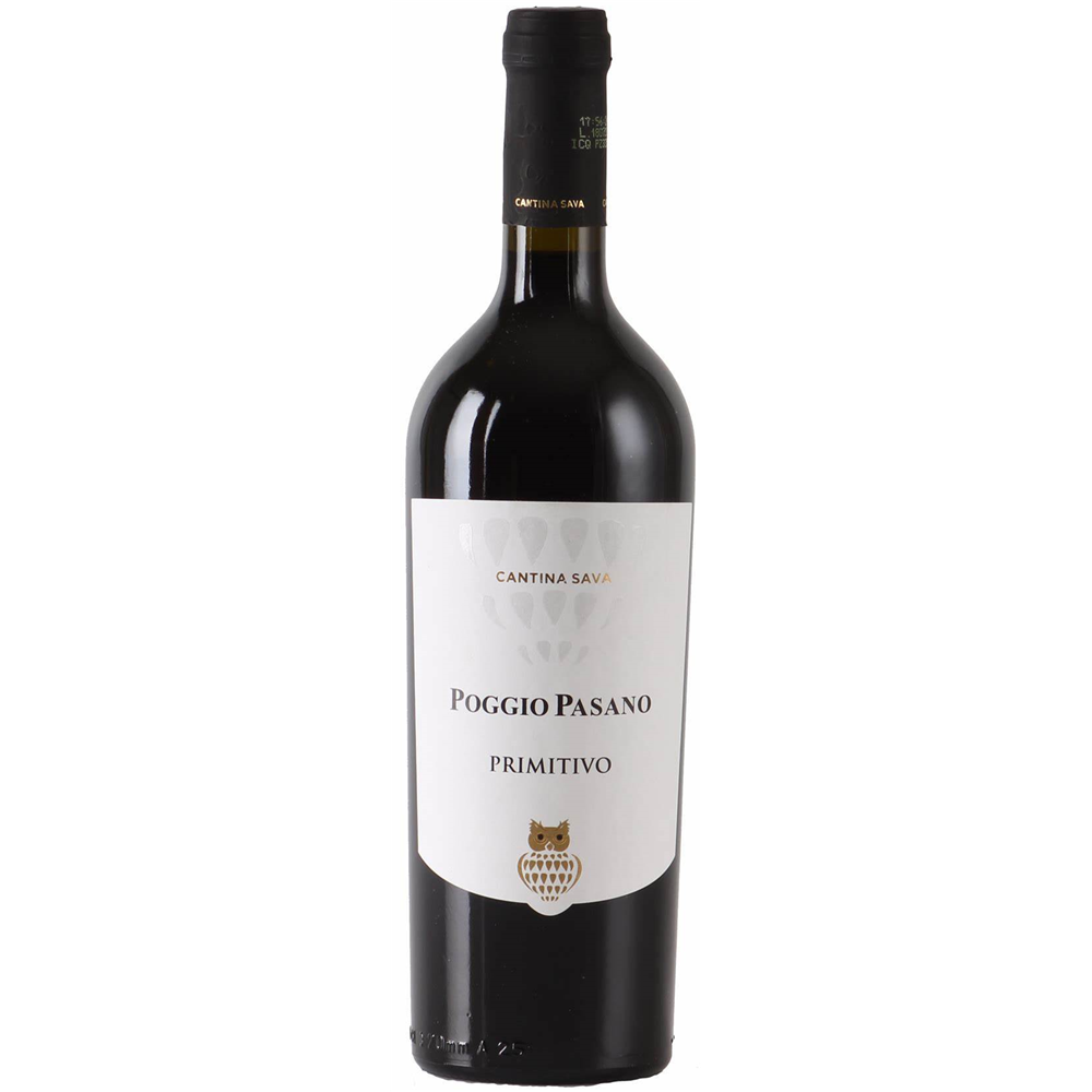 Wino Poggio Pasano Primitivo 13,5% czerwone wytrawne 750 ml