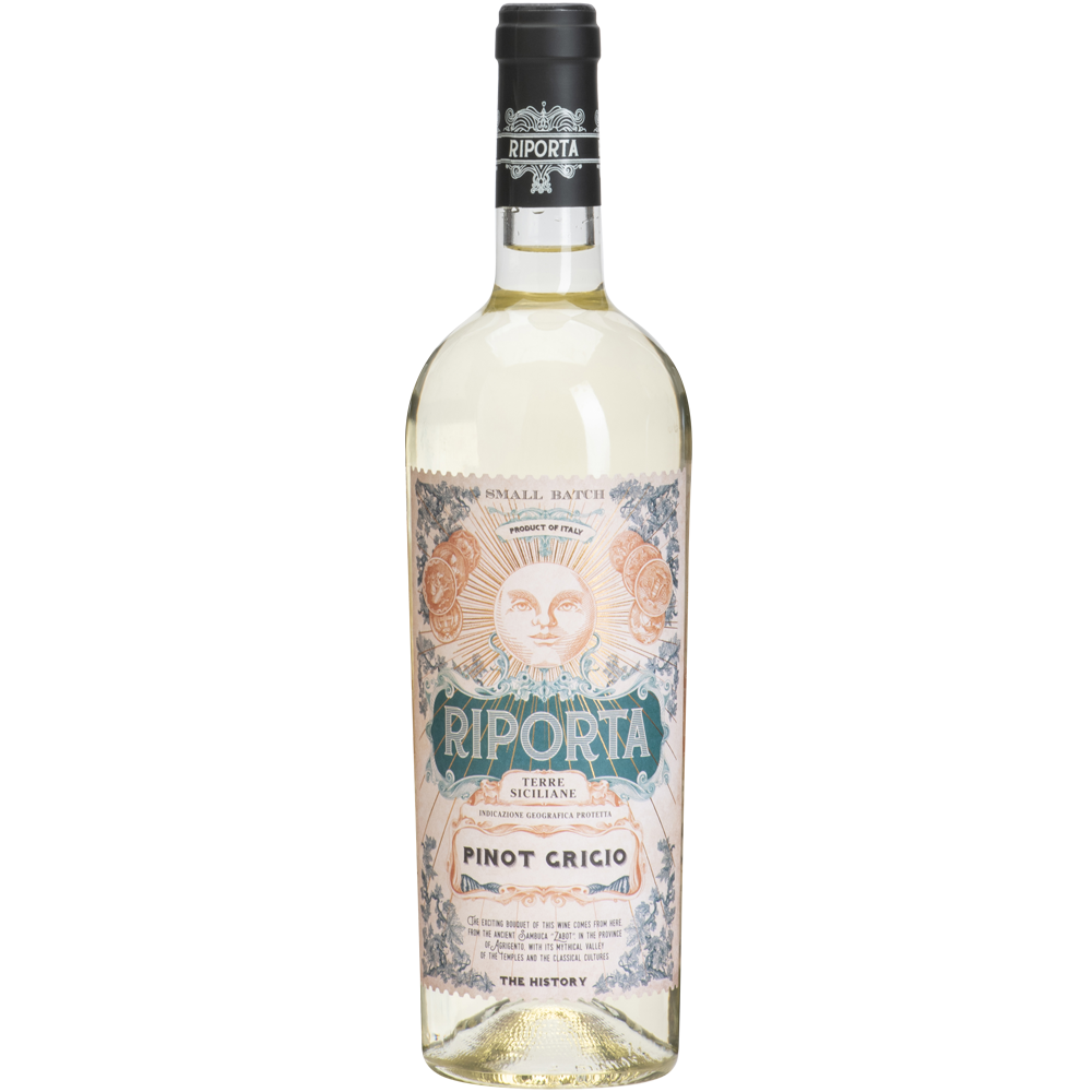 Wino Riporta Pinot Grigio 2021 Terre Siciliane 12,5% białe wytrawne 750 ml