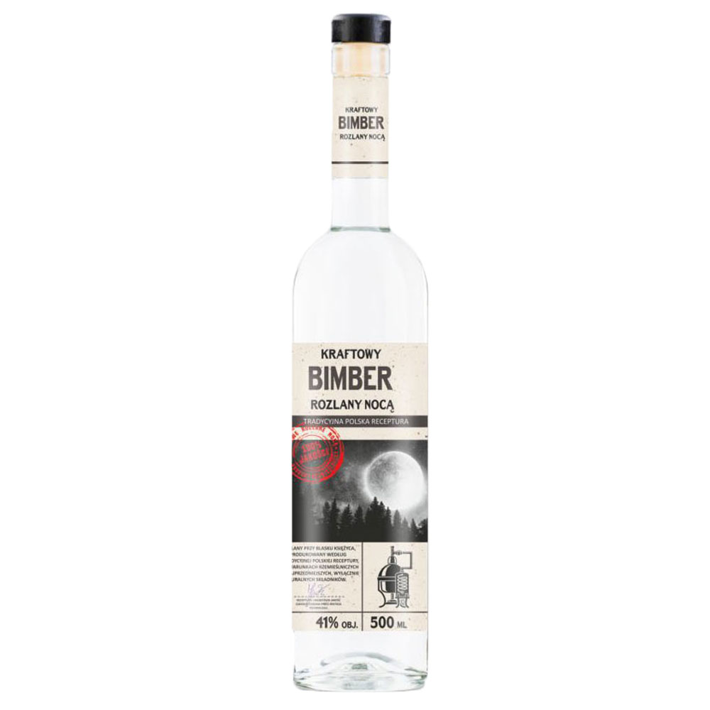 Bimber Kraftowy Rozlany Nocą 41% 500 ml