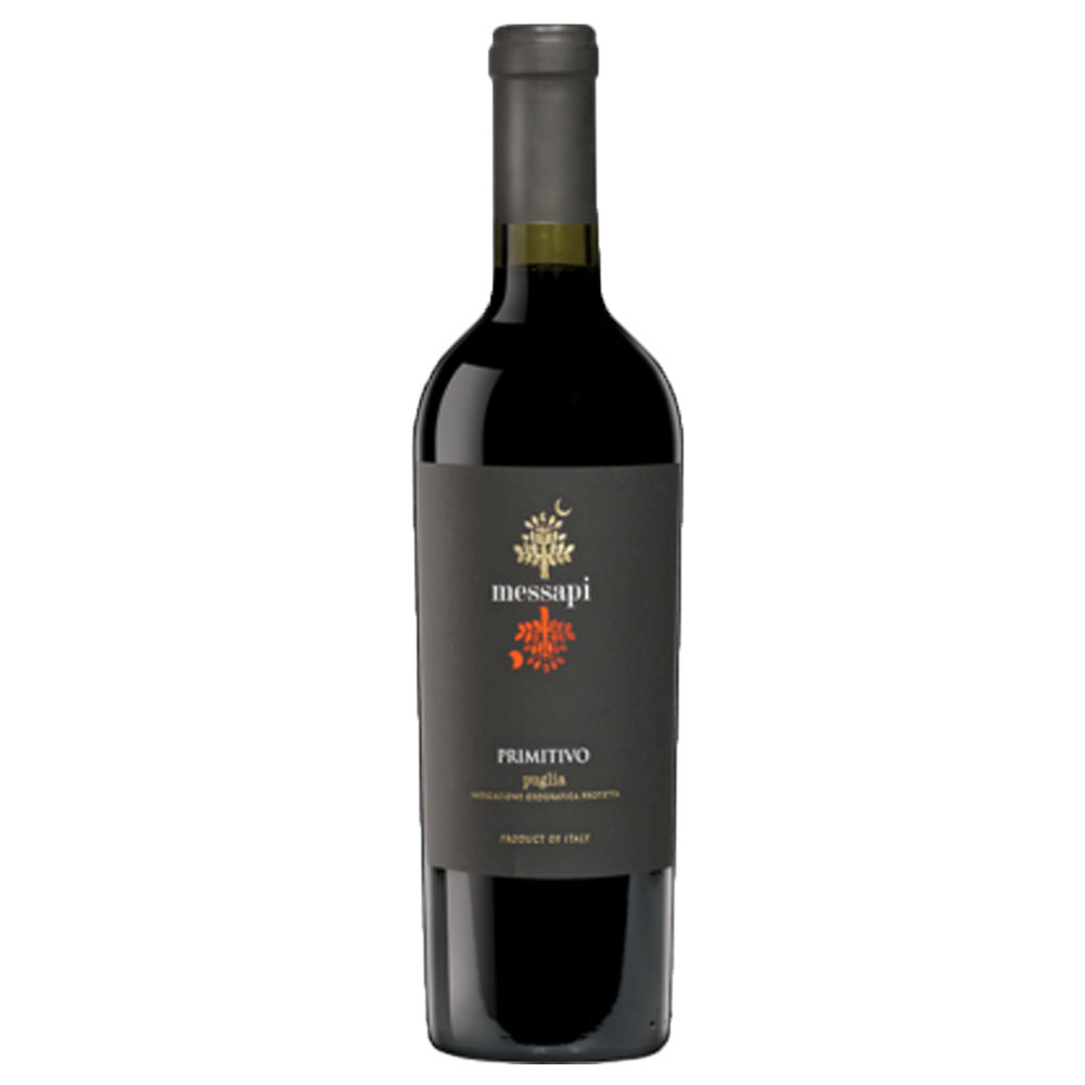 Wino Messapi Primitivo Igp Puglia 13,5 % czerwone wytrawne 750 ml
