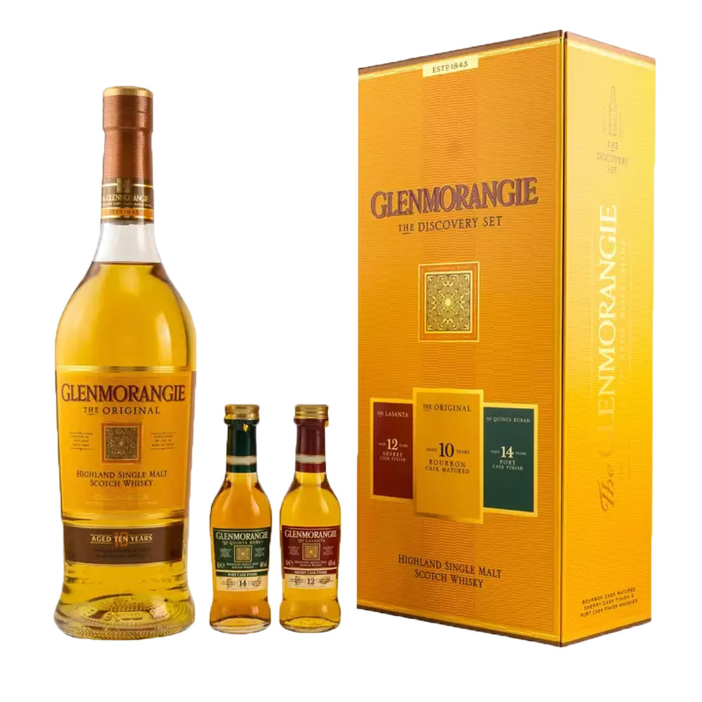 Whisky Glenmorangie 10 YO Original 40% 700 ml + 2 miniaturki
