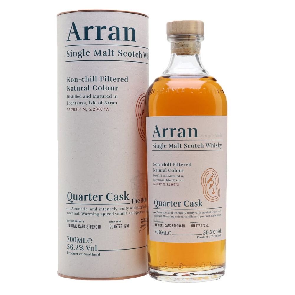 Whisky Arran Quarter Cask 56,2% 700 ml tuba