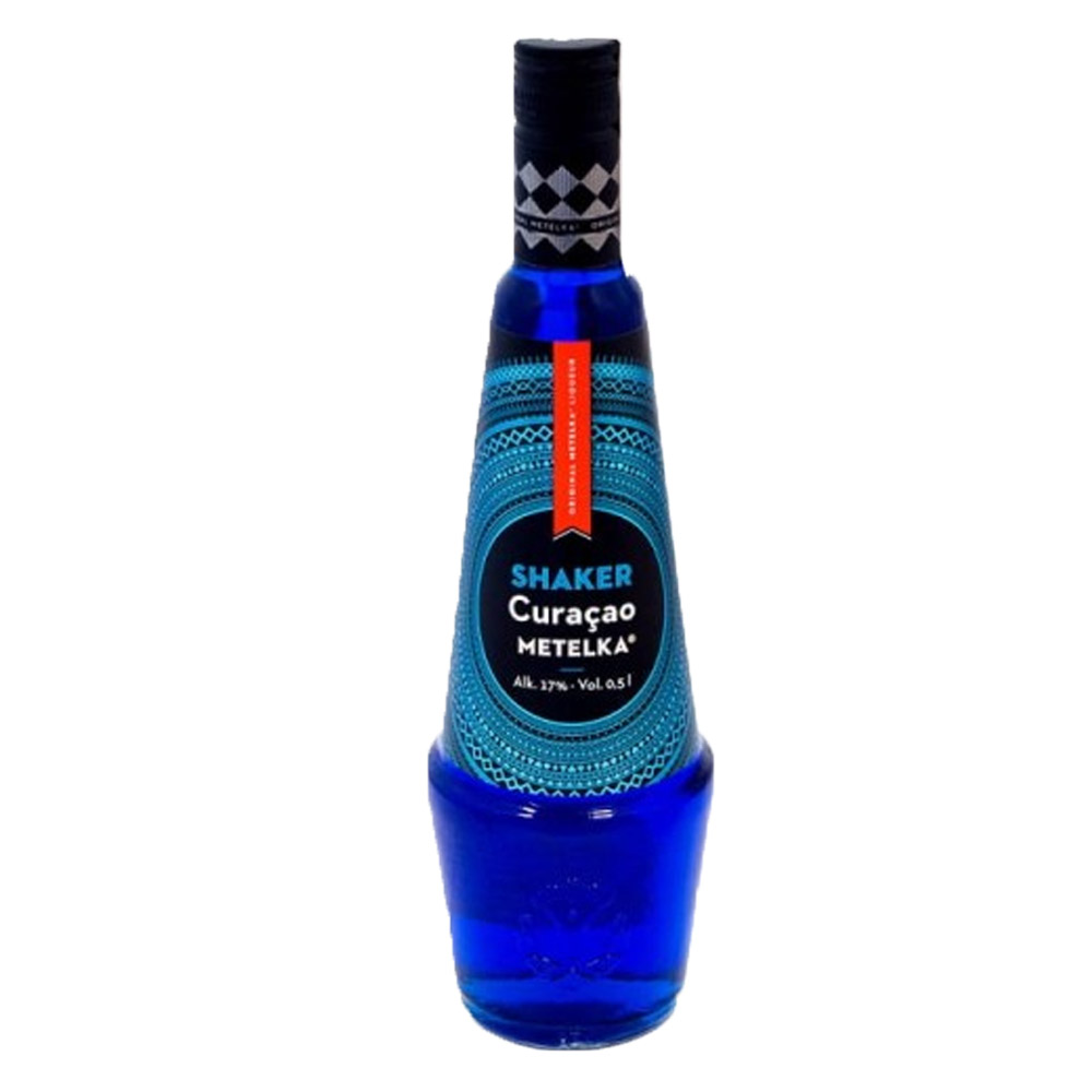 Likier Metelka Shaker Blue Curacao 17% 500 ml