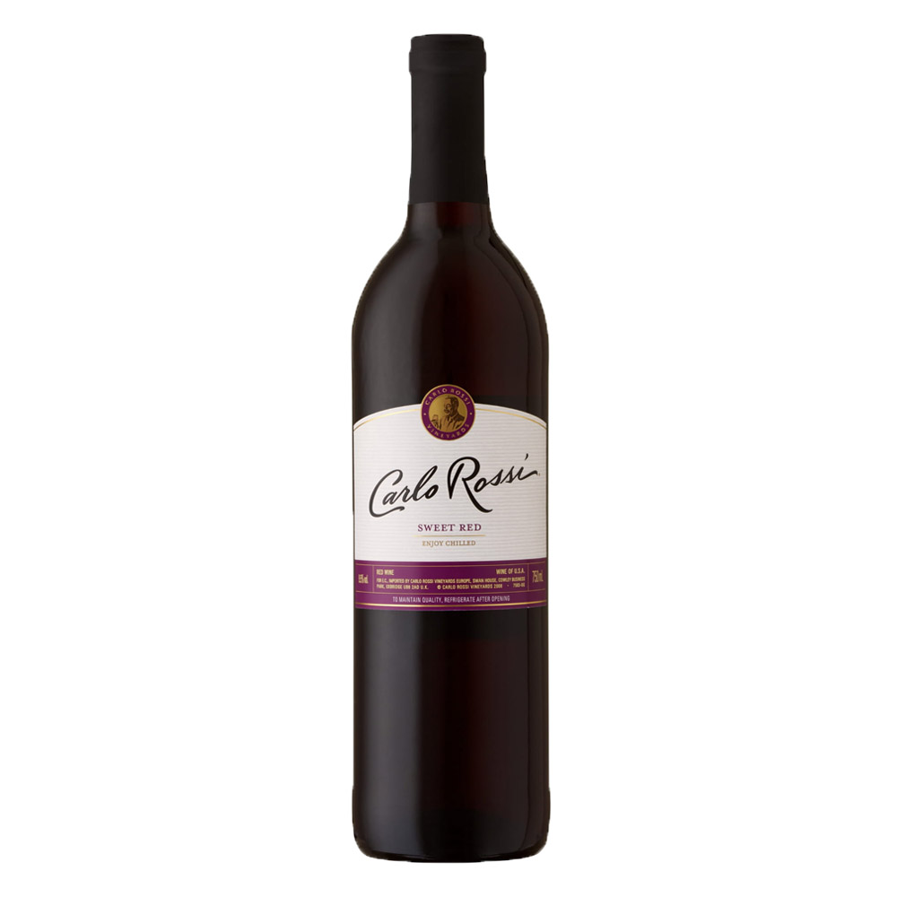 Wino Carlo Rossi Red Sweet 9% czerwone słodkie 750 ml