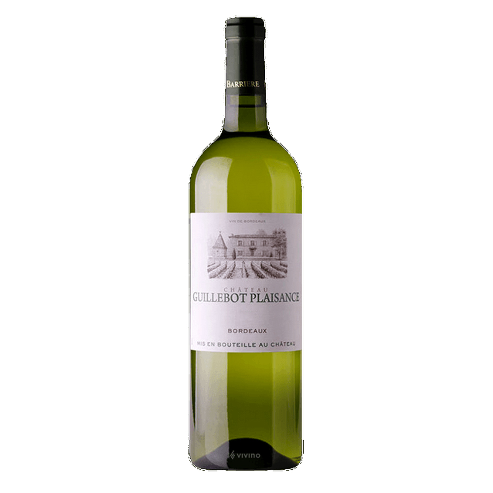 Wino Chateau Guillebot Plaisance Bordeaux Blanc 13,5% białe wytrawne 750 ml