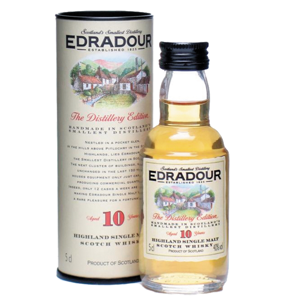 Whisky Edradour 10 YO Higland Single Malt Scotch 40% 50 ml