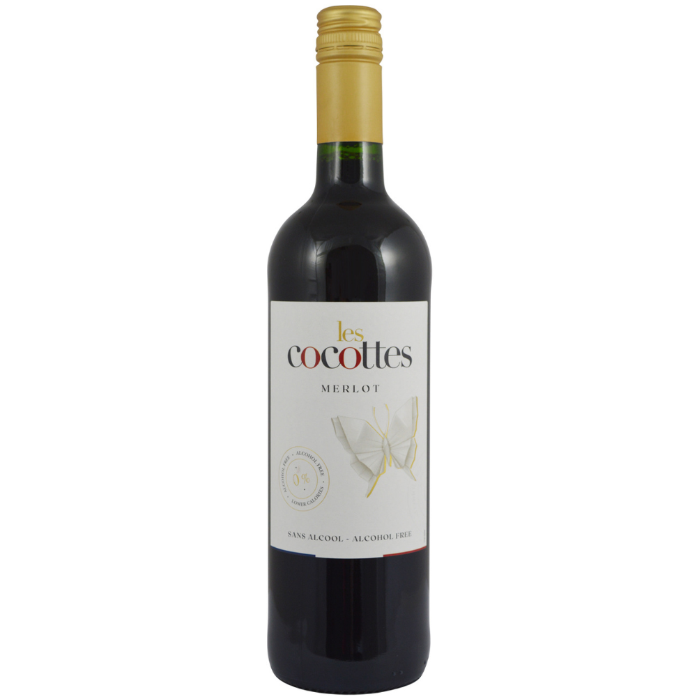 Wino Les Cocottes Merlot 0% czerwone półwytrawne 750 ml