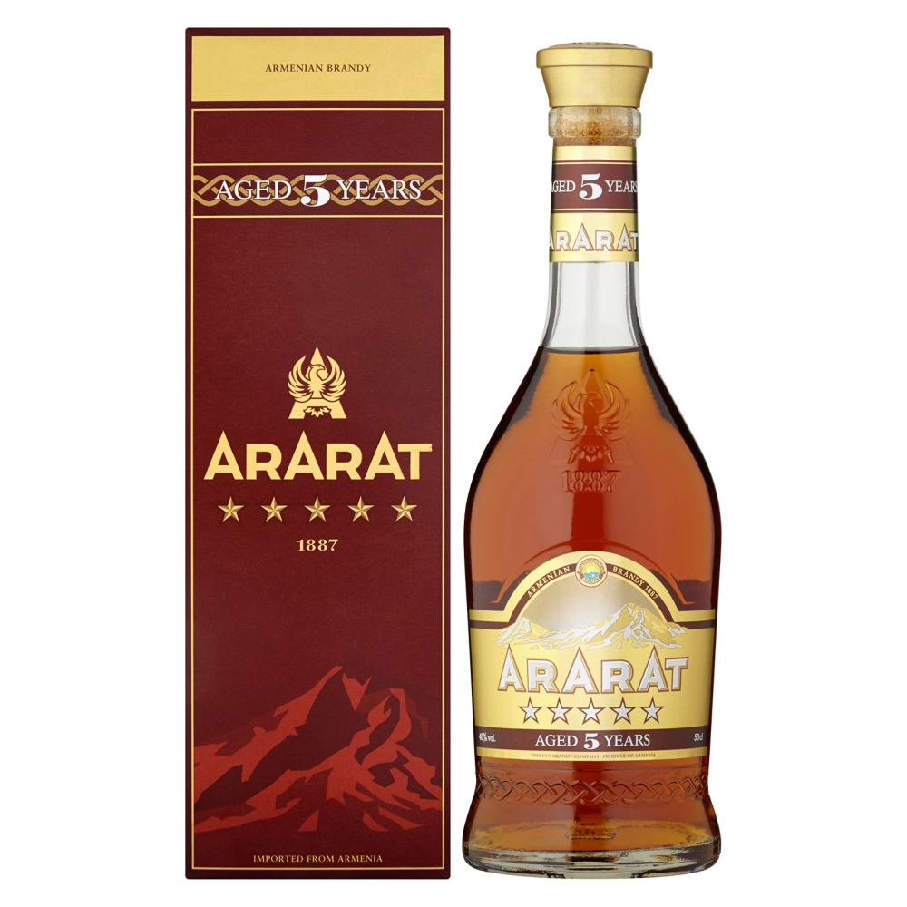 Brandy Ararat 5 YO 40% 500 ml kartonik
