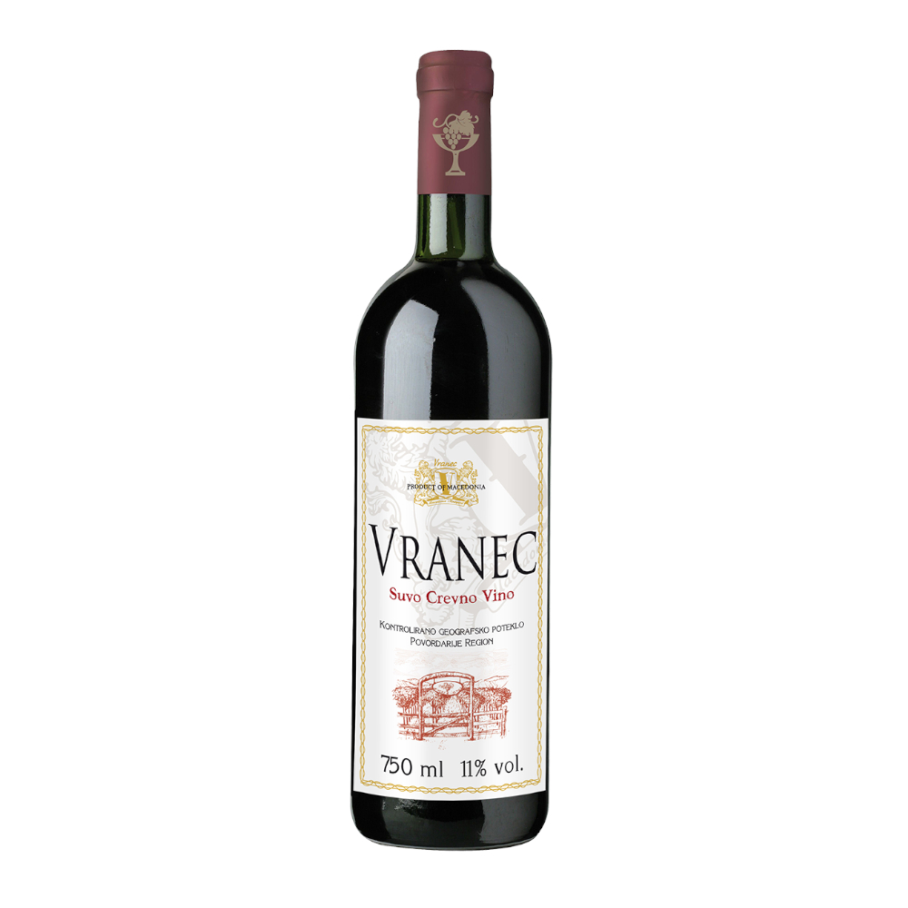 Wino Vranec 11% czerwone wytrawne 750 ml