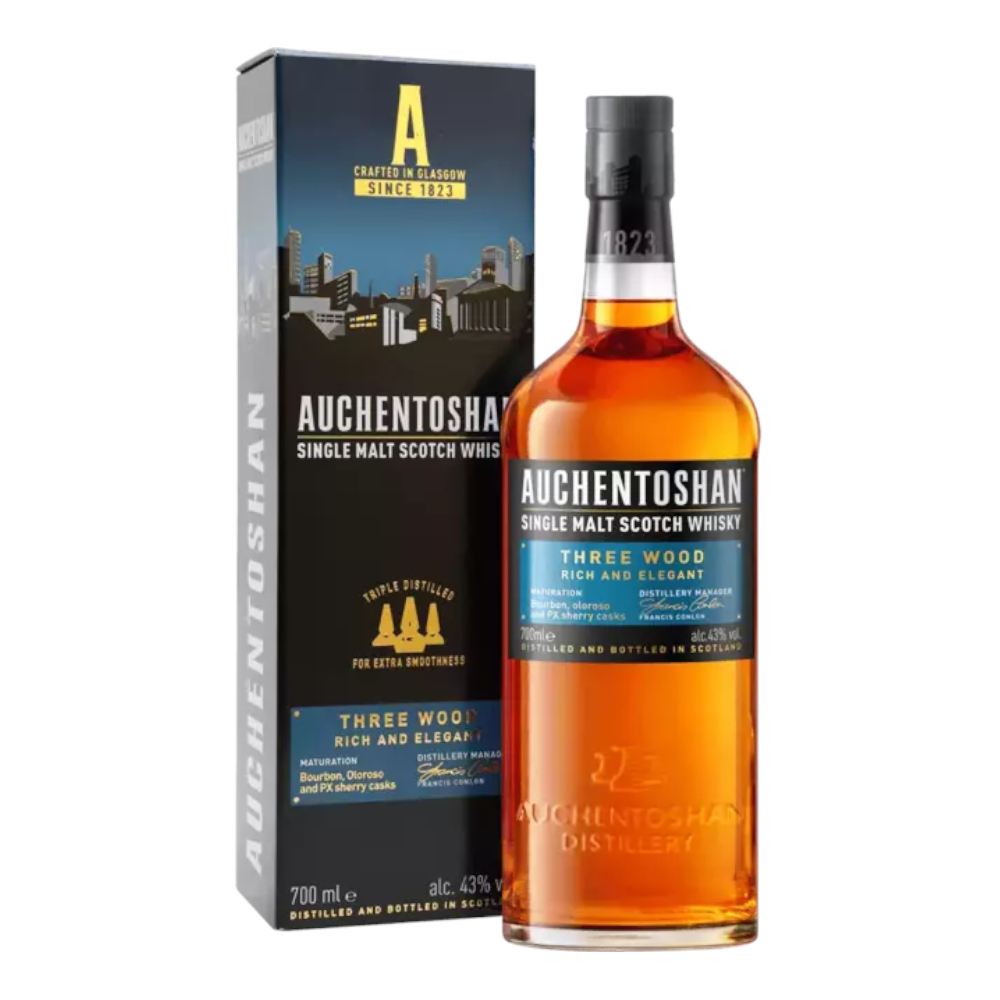 Whisky Auchentoshan Three Wood 43% 700 ml kartonik