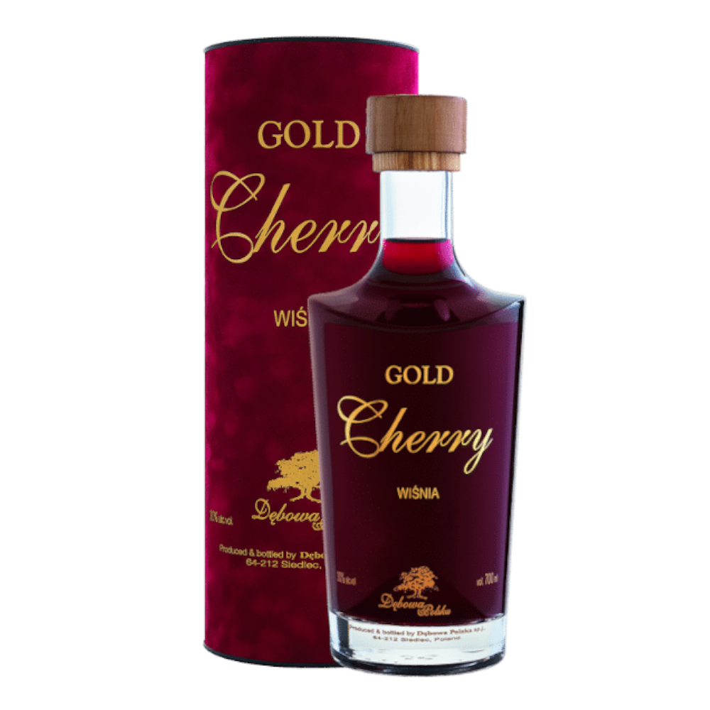 Likier Dębowa Cherry Gold tuba 30% 700 ml