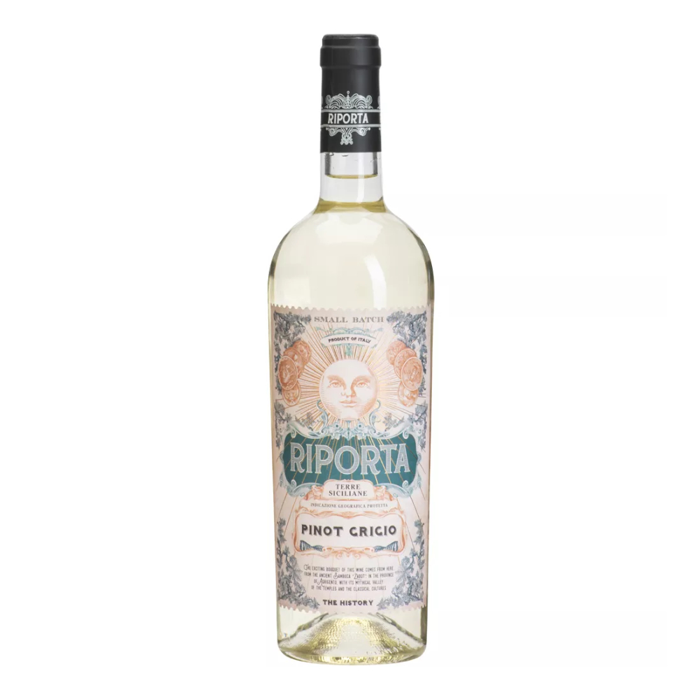 Wino Riporta Pinot Grigio 2023 Terre Siciliane 12,5% białe wytrawne 750 ml