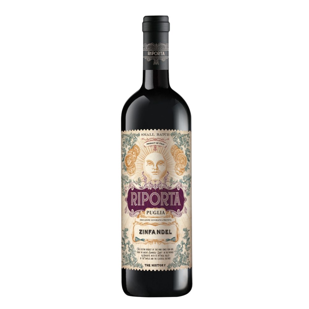 Wino Riporta Zinfandel Puglia IGP 2022 13,5% czerwone wytrawne 750 ml