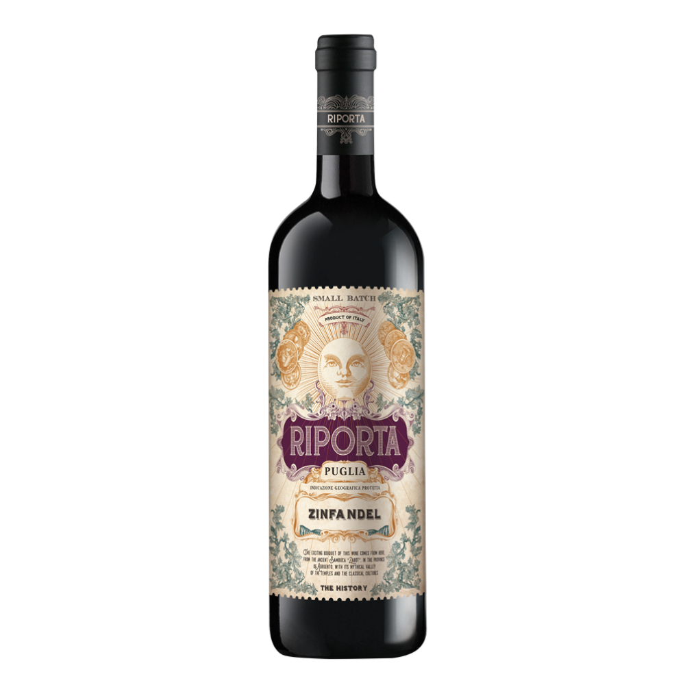 Wino Riporta Zinfandel Puglia IGP 2022 13,5% czerwone wytrawne 750 ml