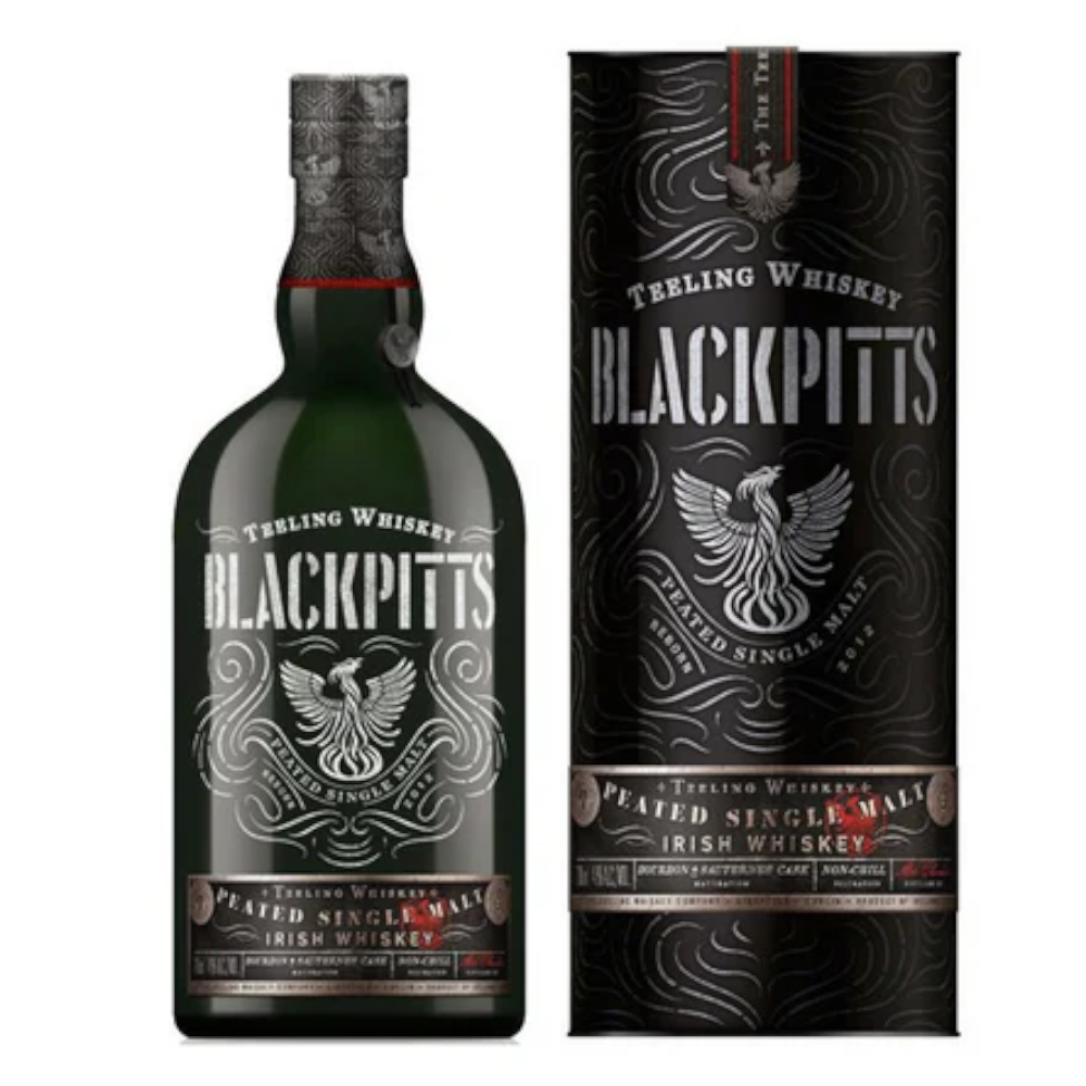 Whisky Teeling Irish Blackpitts Peated 46% 700 ml tuba