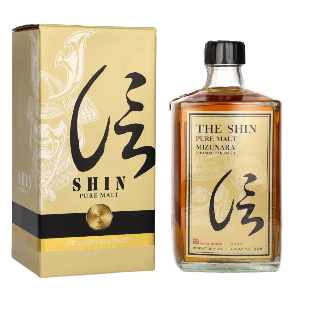 Whisky Shin Pure Malt Mizunara Oak 48% 700 ml kartonik