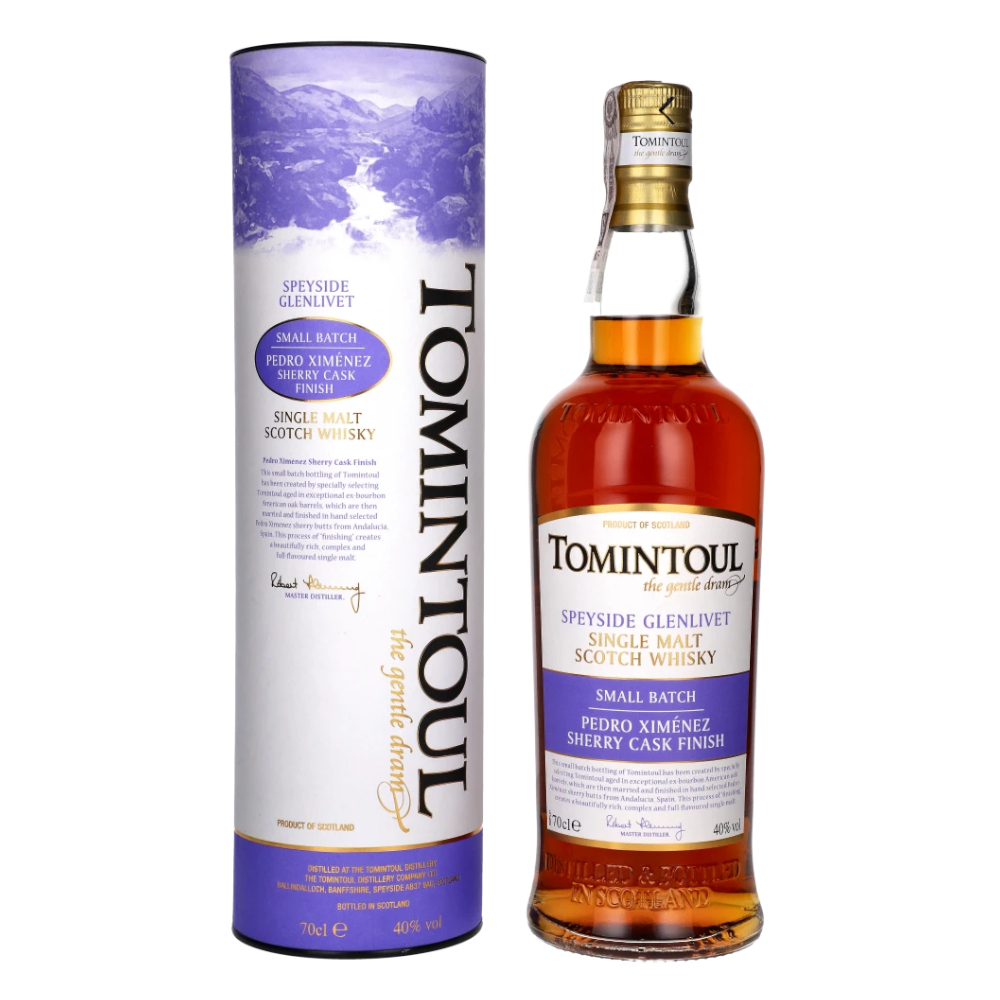 Whisky Tomintoul Pedro Ximenez 40% 700 ml tuba