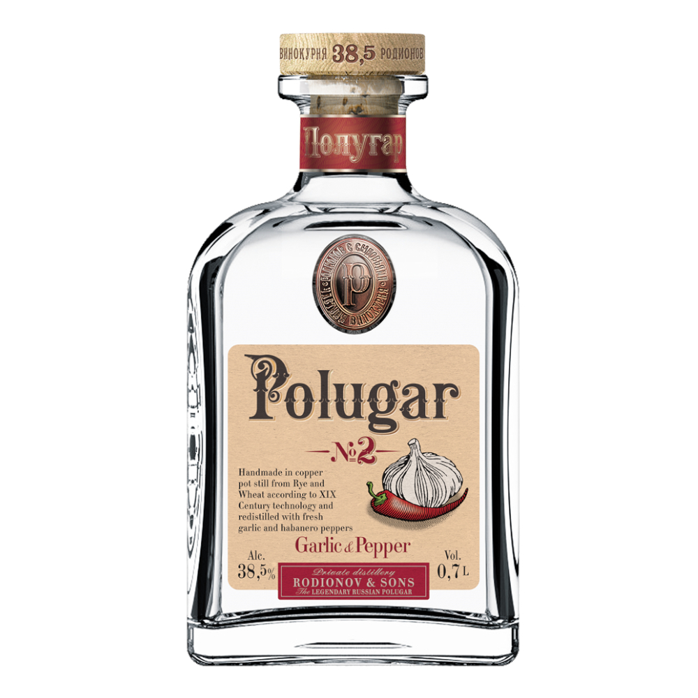 Wódka Polugar NR.2 Czosnek i Pieprz 38,5% 100 ml