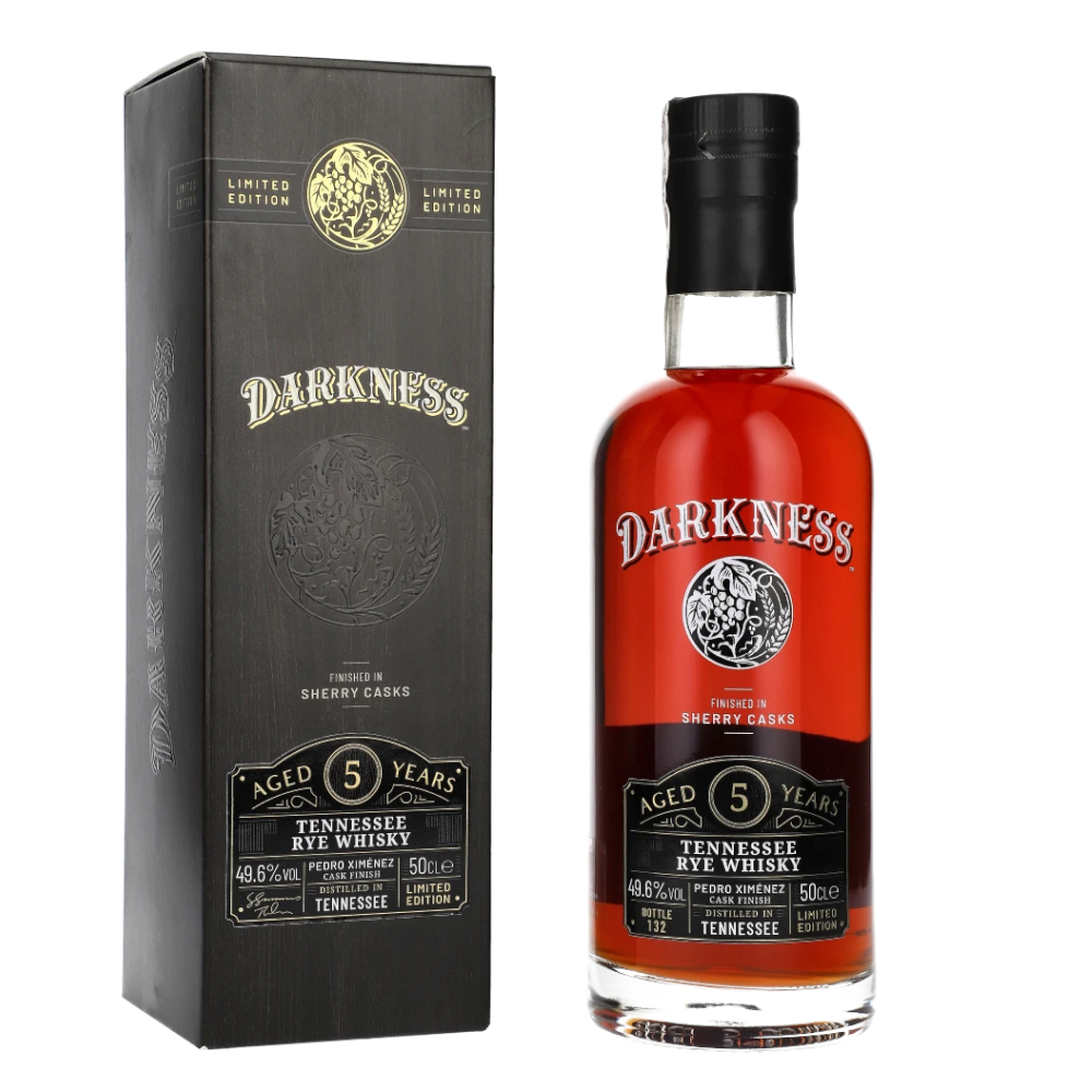 Whisky Darkness Tennessee Rye 5 YO 49,6% 500 ml kartonik