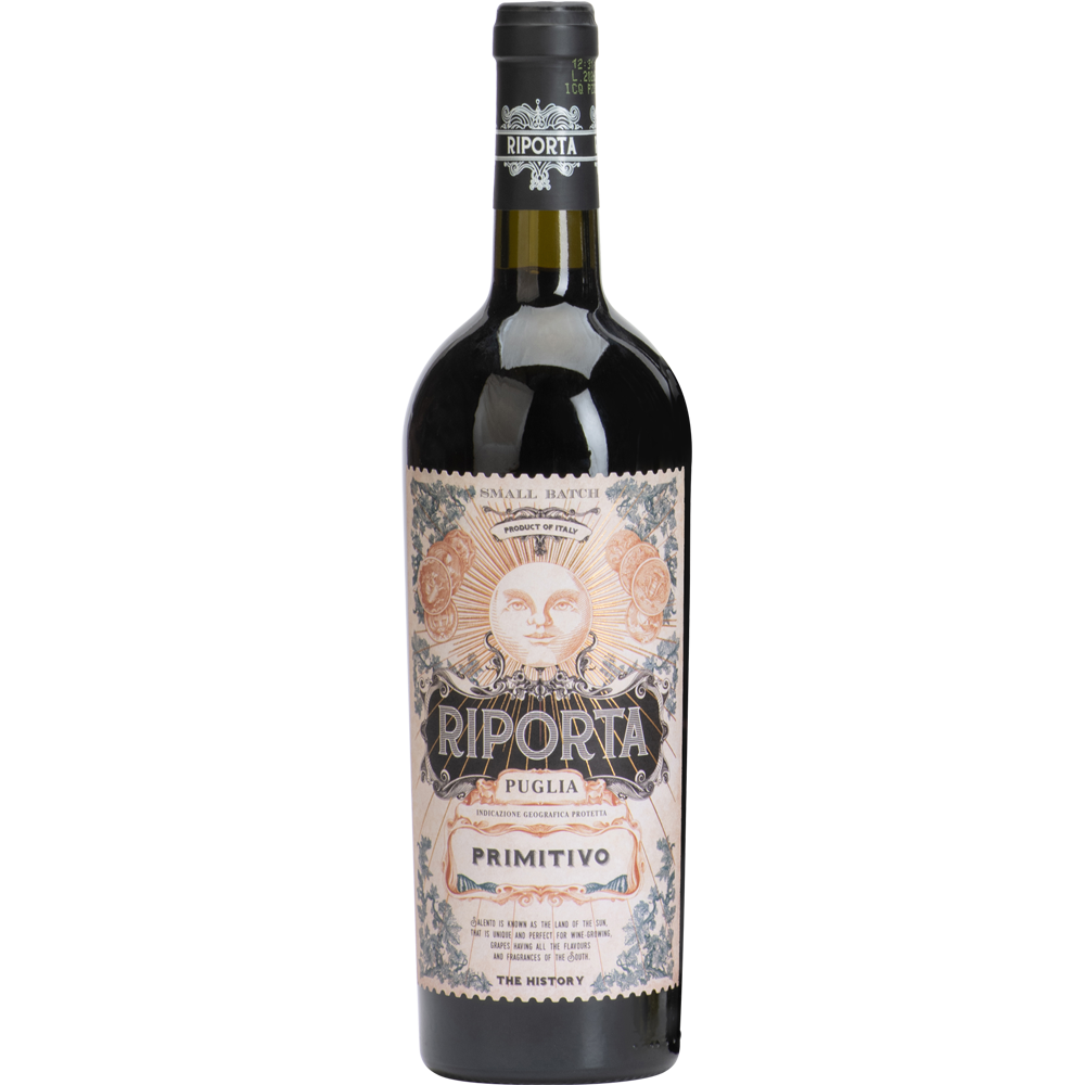 Wino Riporta Primitivo 2022 Puglia 14% czerwone wytrawne 750 ml