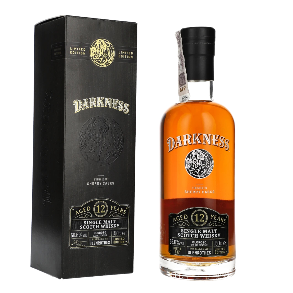Whisky Darkness Glenrothes 12 YO 56,6% 500 ml kartonik