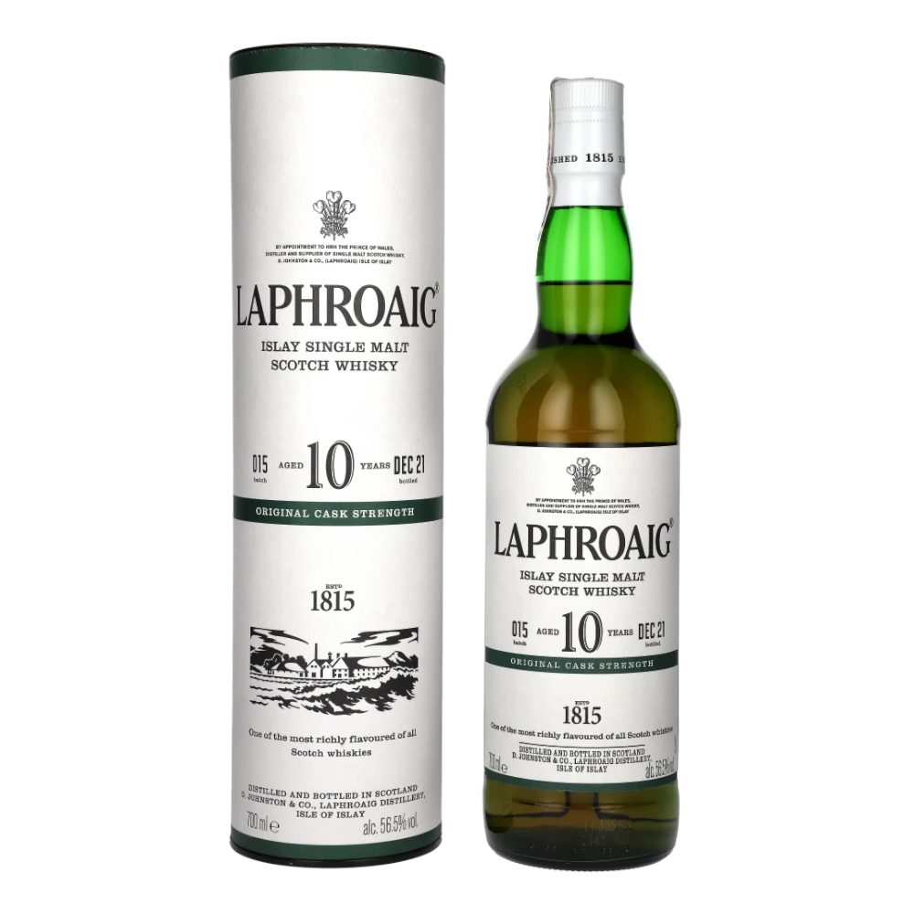 Whisky Laphroaig 10 YO Cask Strength 56,5% 700 ml Tuba