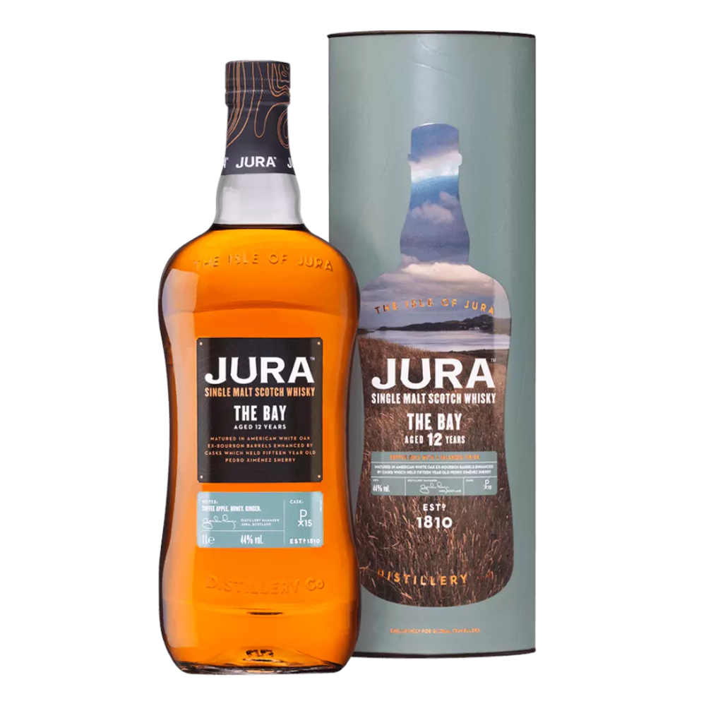Whisky Jura 12 YO The Bay 44% 1000 ml tuba