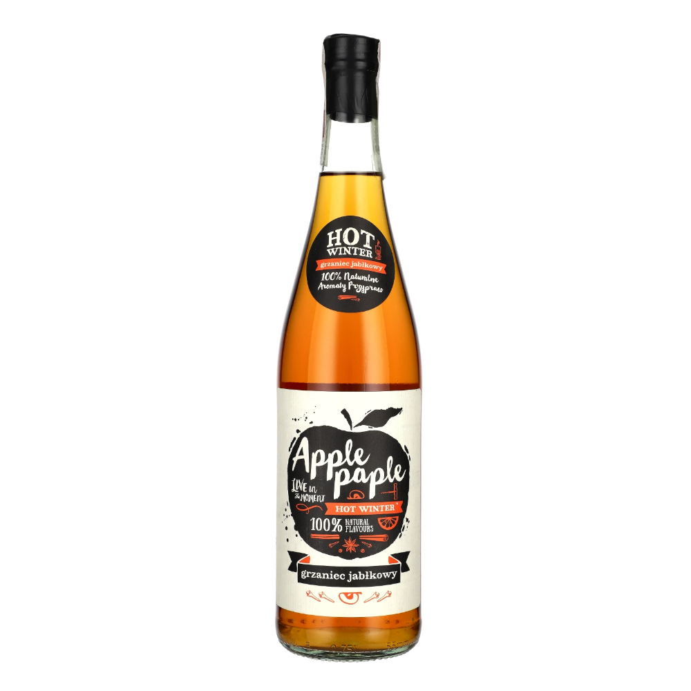 Wino Apple Paple Hot Winter 11% białe półwytrawne 750 ml