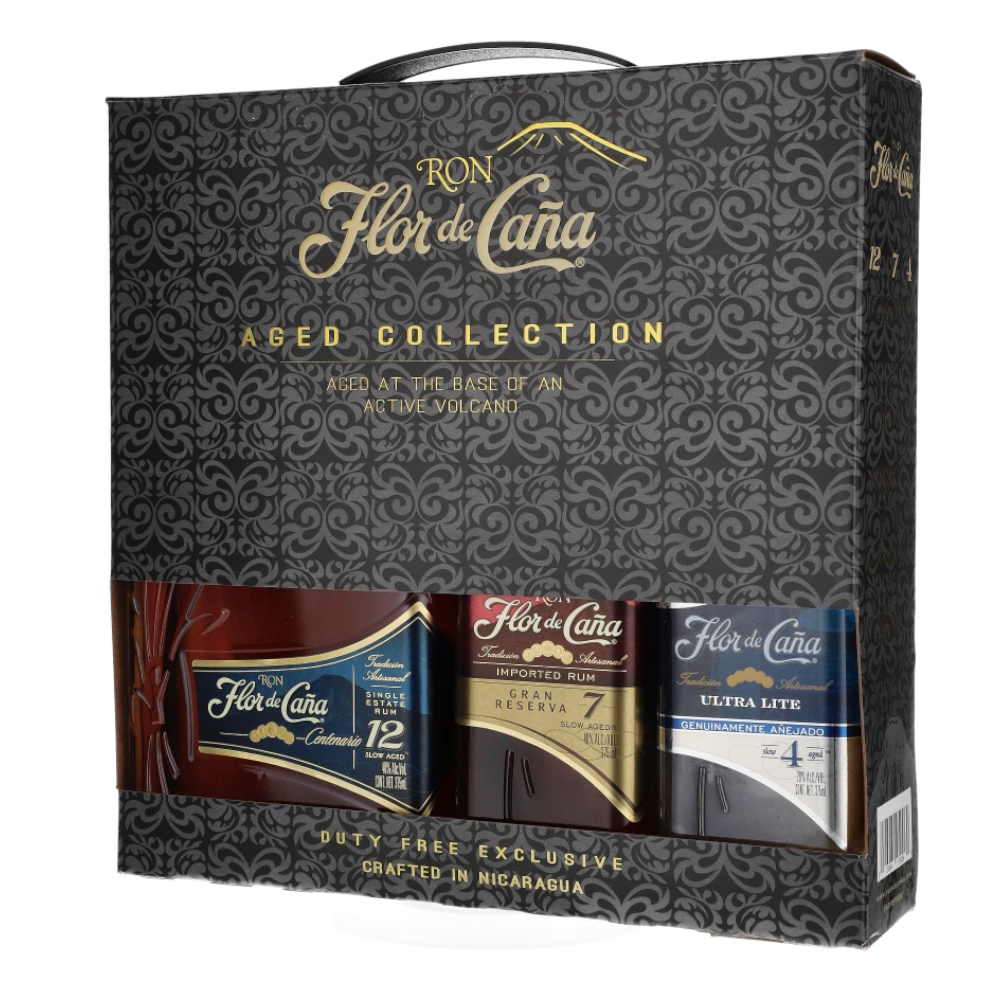 Rum Flor De Cana Slow Aged Collection 35% 3x375 ml
