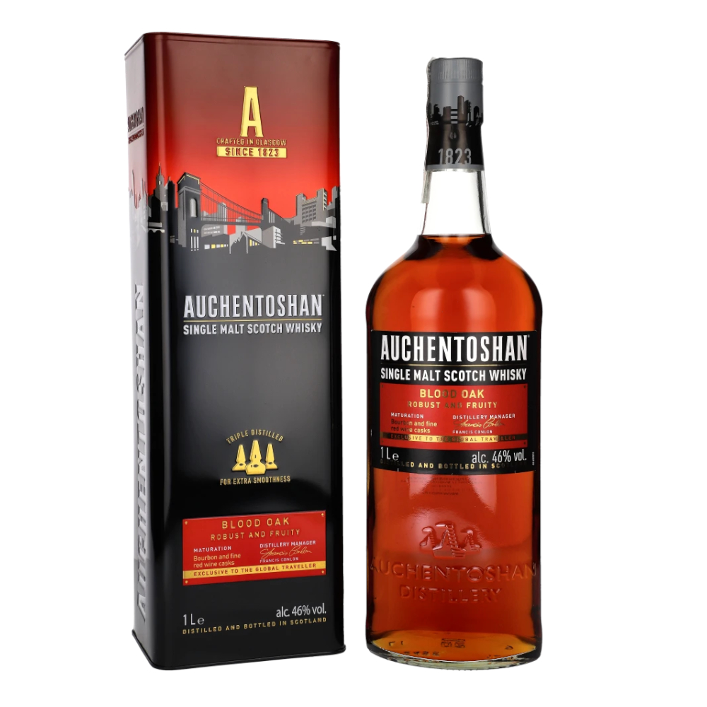 Whisky Auchentoshan Blood Oak SM 46% 1000 ml karton