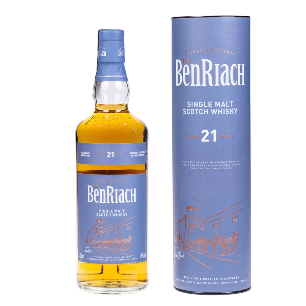 Whisky Benriach 21 YO Four Casks 46% 700 ml tuba