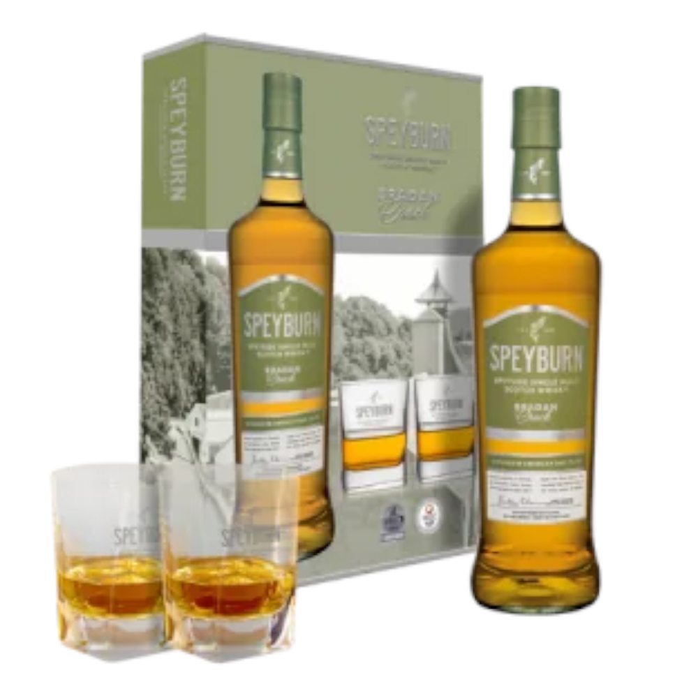 Whisky Speyburn 10 YO 40% 700 ml + 2 szklanki