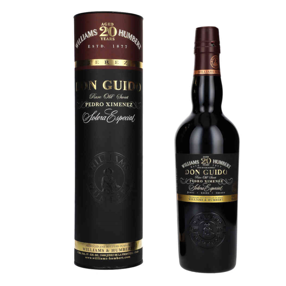 Wino Sherry Soler Don Guido Pedro Ximenez 20 YO 18% czerwone wytrawne 500 ml