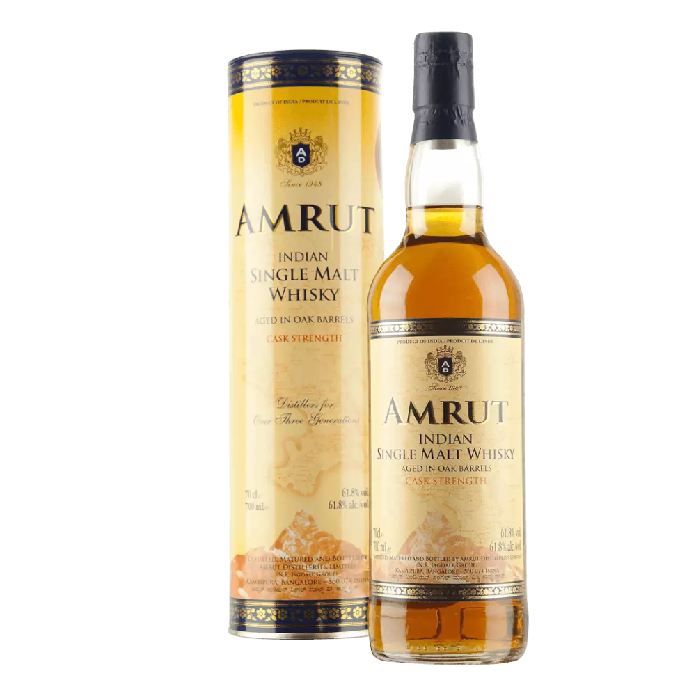 Whisky Amrut Indian Cask Strength Malt 61,8% 700 ml kartonik