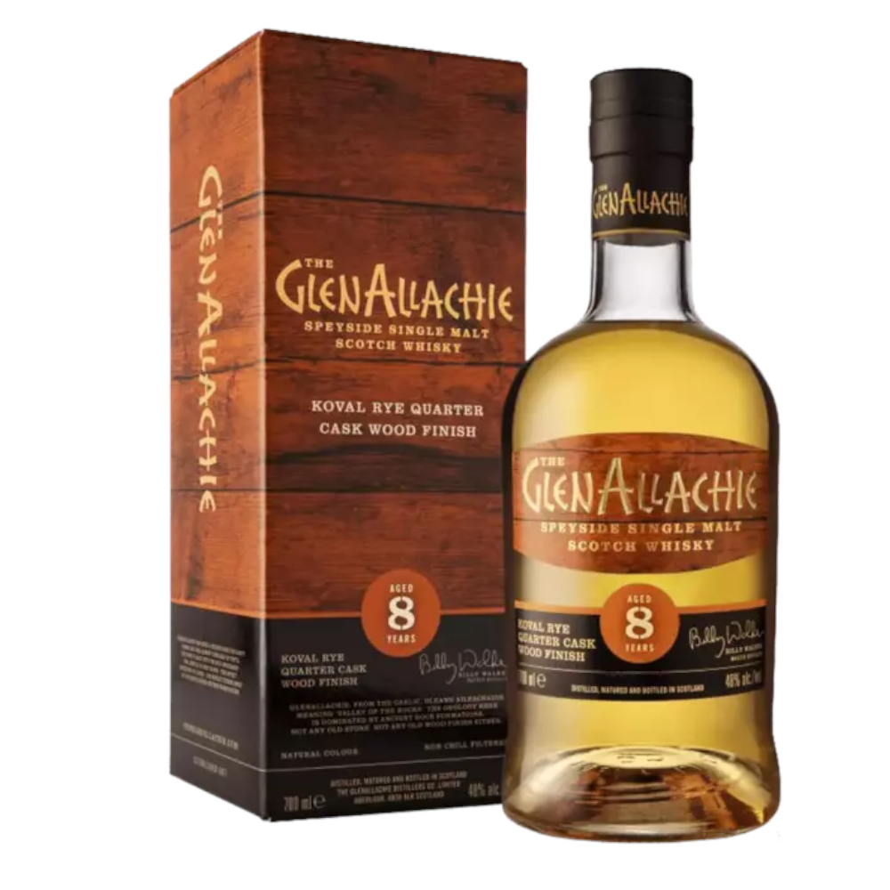 Whisky Glenallachie 8 YO Rye Wood Finish 48% 700 ml kartonik