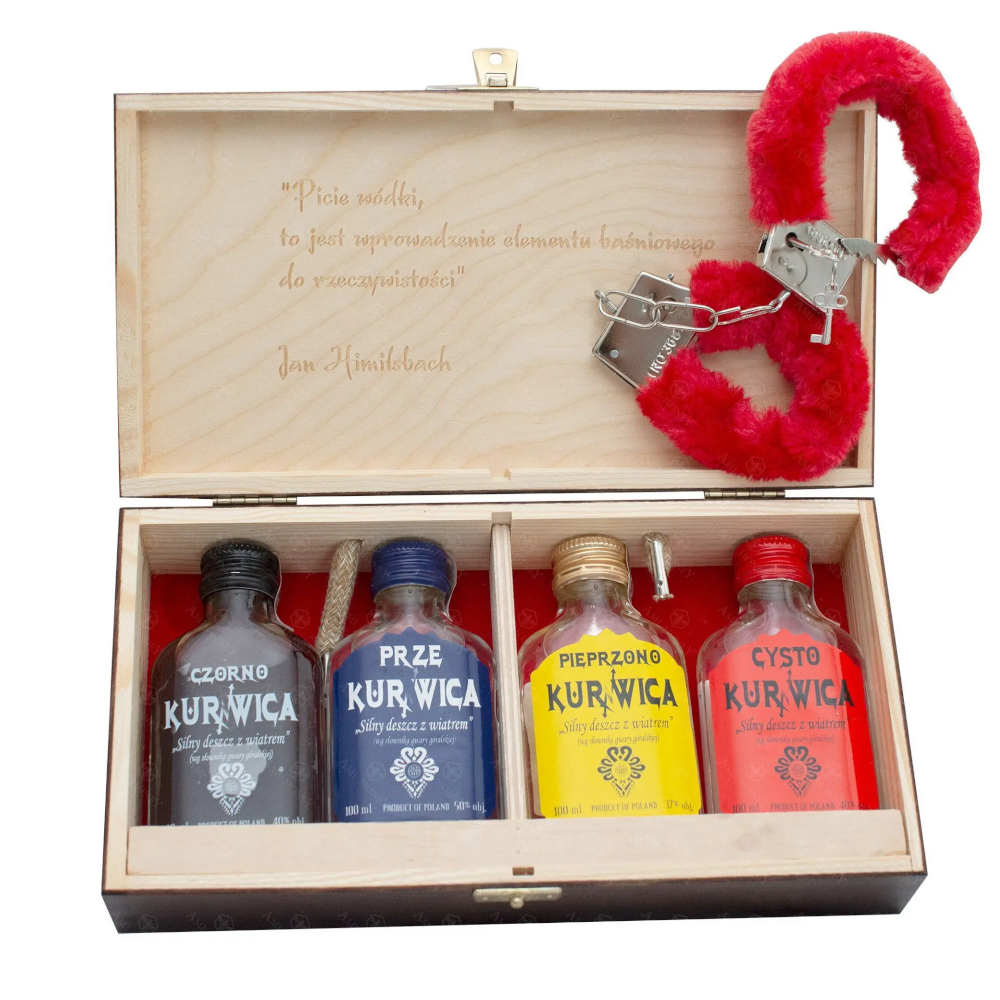 Wódka Apteczka Zestaw Na Ostry Wieczór Nocne Harce 40% 4 x 100 ml