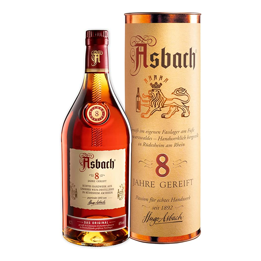 Brandy Asbach 8 YO 40% 700 ml Tuba