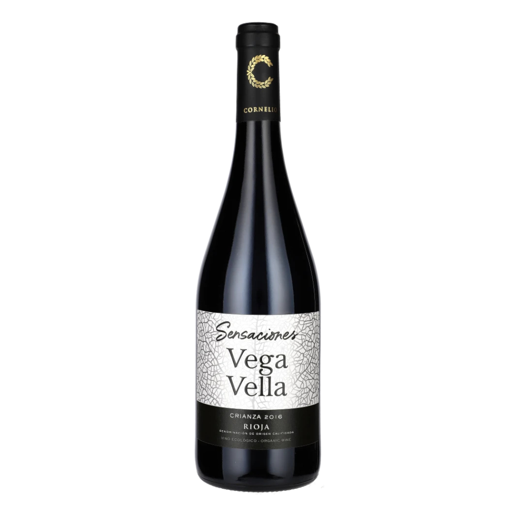 Wino Cornelio Vega Vella Red Crianza 2016 14,5% czerwone wytrawne 750 ml Eko
