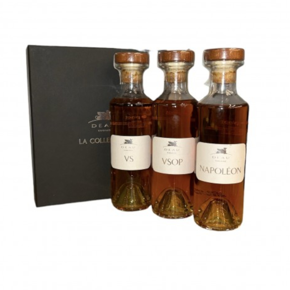 Koniak Deau Zestaw VS-VSOP-Napoleon  40% 3 x 200 ml