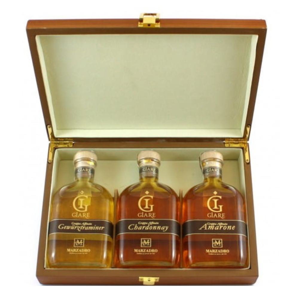 Grappa Le Giare Set Degustacyjny 3 x 200 ml 41-45%