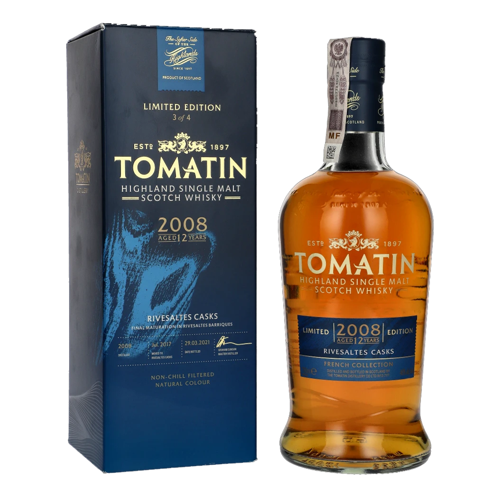 Whisky Tomatin Rivesaltes Edition 46% 700 ml zestaw
