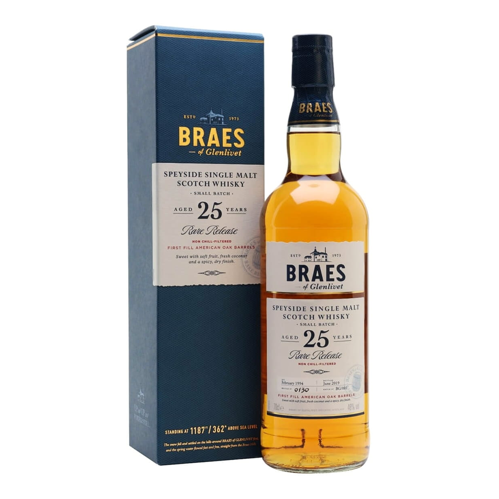 Whisky Braes Of Glenlivet 25 YO 48% 700 ml Kartonik