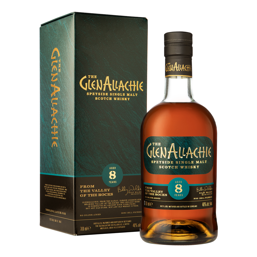 Whisky Glenallachie 8 YO 46% 700 ml zestaw
