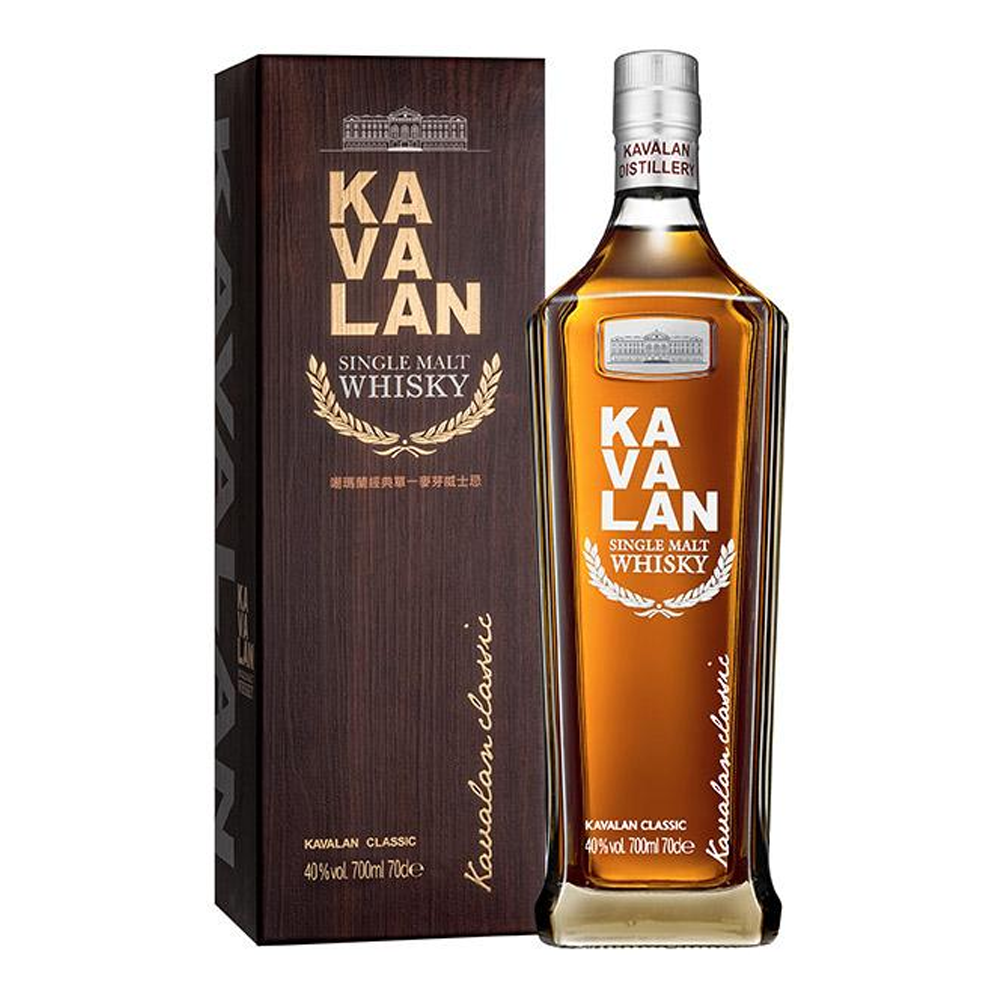 Whisky Kavalan Single Malt 40% 700 ml zestaw