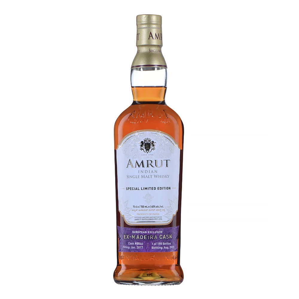 Whisky Amrut Madeira Cask 2017 60% 700 ml zestaw